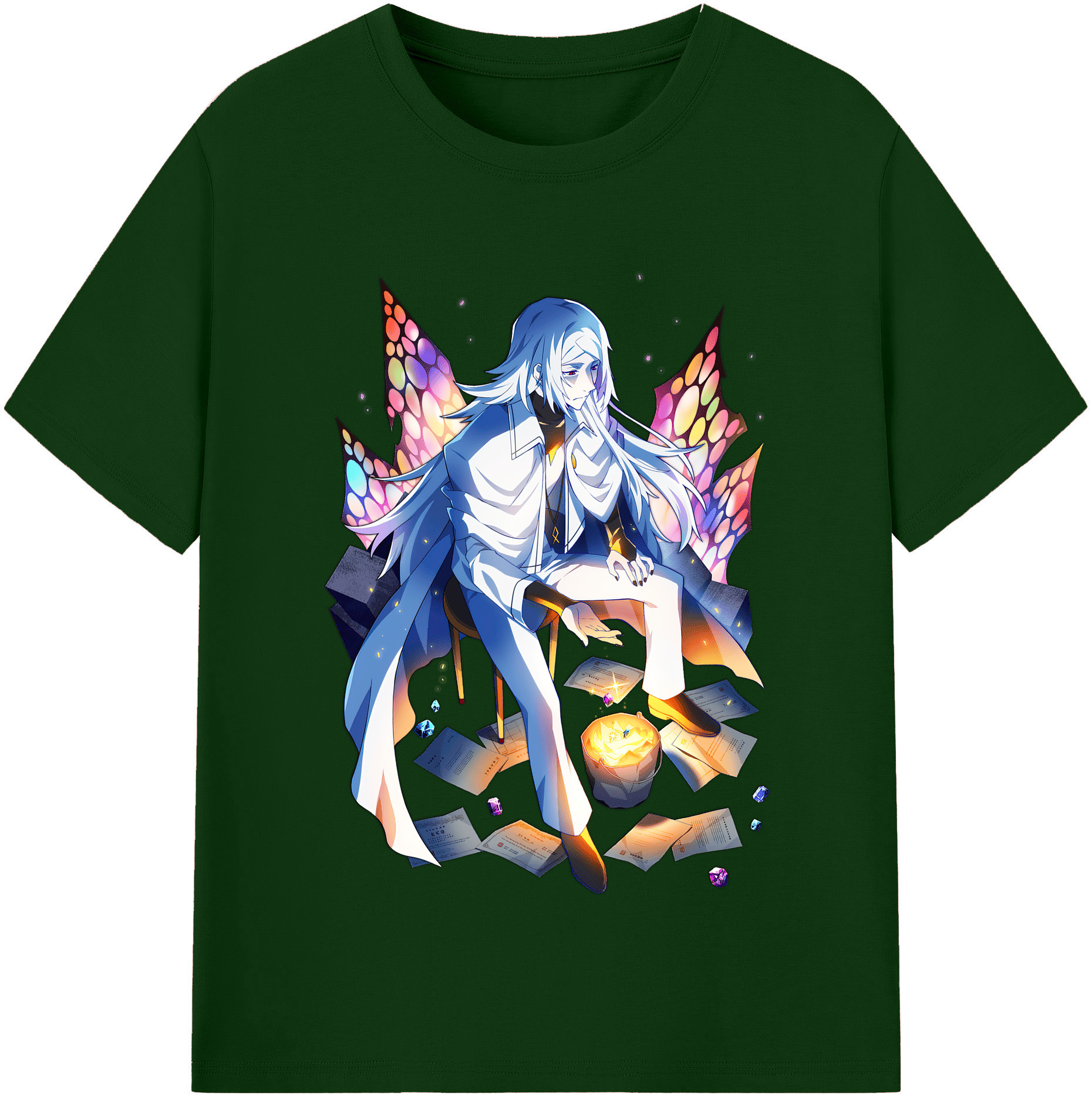 （画像用） 文豪ストレイドッグス Bungo Stray Dogs 綿100％半袖Tシャツ（フロントプリント）